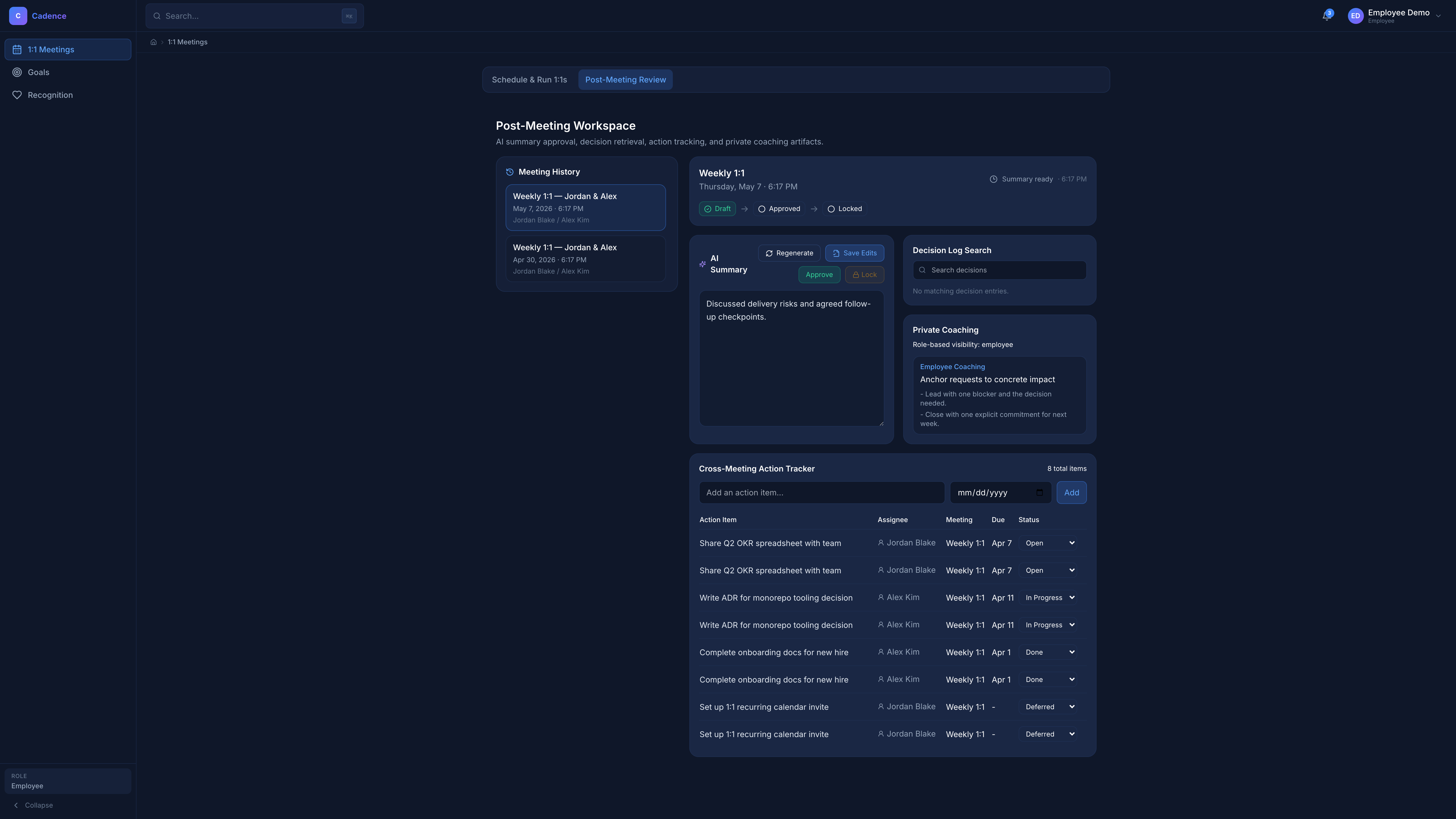 Personality Intelligence product screenshot